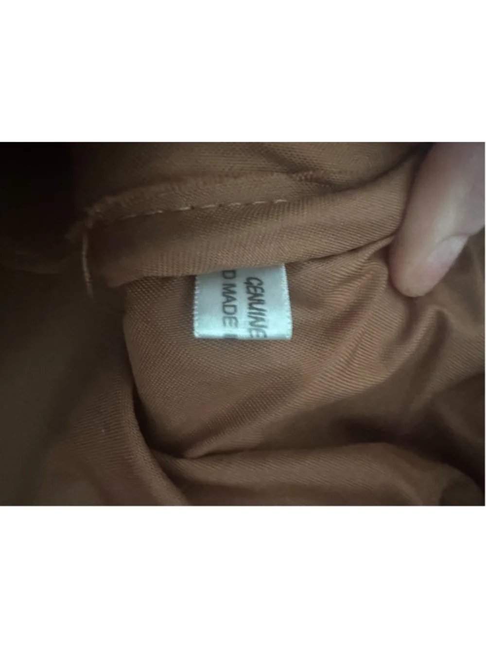Leather Duffel Bag One Size Brown